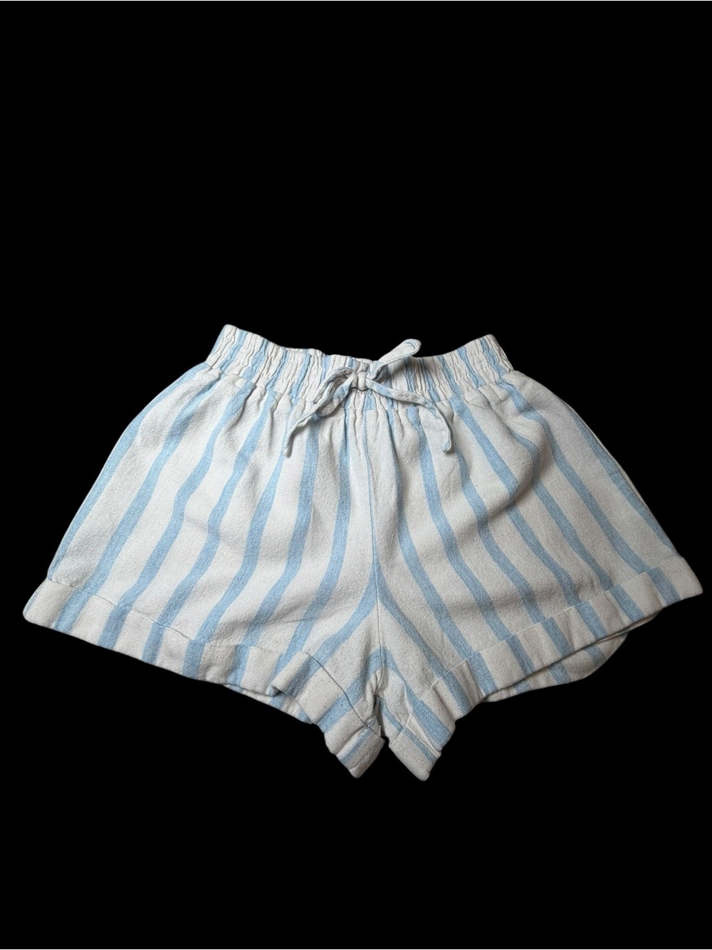 Copper Key Blue & White Striped Kids Drawstring Shorts